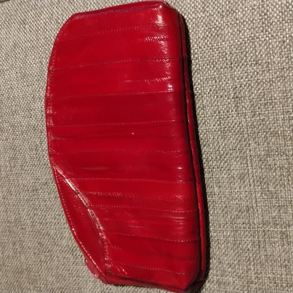 Genuine Eel Skin Cosmetic Bag